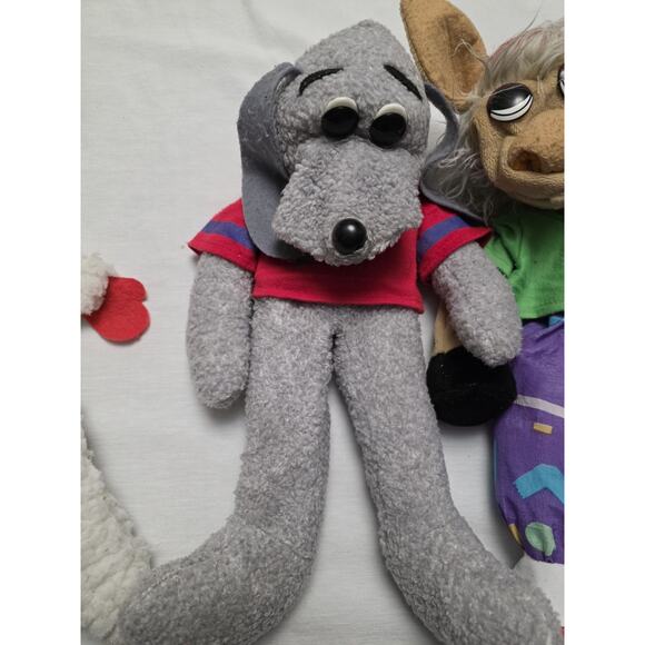 Vintage 1993 Lamb Chop, Charlie Horse & Hush Puppy Plush Puppet Trio Shari Lewis - Picture 2 of 8